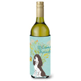 Caroline'S Treasures Welcome Friends Brown Springer Spaniel Decorative Bottle Hugger, 750 Ml, Multicolor
