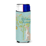 Caroline'S Treasures Welcome Friends Whippet Decorative Can Hugger, Multicolor