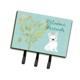 Caroline'S Treasures Welcome Friends White French Bulldog Wall Hook, Triple