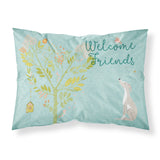 Caroline'S Treasures Welcome Friends Italian Greyhound Printed, Polyester, 250 Thread Count, Envelope Closure Pillowcase, Stan