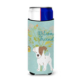 Caroline'S Treasures Welcome Friends Jack Russell Terrier Puppy Decorative Can Hugger, Multicolor