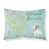 Caroline'S Treasures Welcome Friends Terrier Jack Russell Puppy Pillowcase, Standard