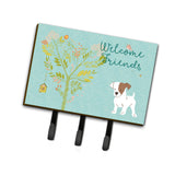 Caroline'S Treasures Welcome Friends Jack Russell Terrier Puppy Wall Hook, Triple, Multicolor