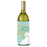 Caroline'S Treasures Welcome Friends Maltese Decorative Bottle Hugger, 750 Ml, Multicolor