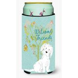 Caroline'S Treasures Welcome Friends Maltese Decorative Can Hugger, Tall Boy, Multicolor