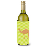 Caroline'S Treasures Arabian Camel Dromedary Green Decorative Bottle Hugger, 750 Ml, Multicolor