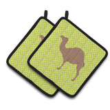 Caroline'S Treasures F1 Hybrid Camel Green Decorated Pot Holder, 7.5 X 7.5