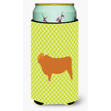 Caroline'S Treasures Highland Cow Green Decorative Can Hugger, Tall Boy, Multicolor