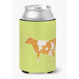 Caroline'S Treasures Guernsey Cow Green Decorative Can Hugger, Multicolor