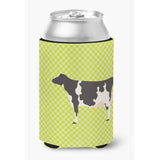 Caroline'S Treasures Holstein Cow Green Decorative Can Hugger, Multicolor
