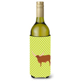 Caroline'S Treasures Ankole-Watusu Cow Green Decorative Bottle Hugger, 750 Ml, Multicolor