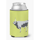 Caroline'S Treasures Hungarian Grey Steppe Cow Green Decorative Can Hugger, Multicolor
