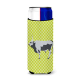 Caroline'S Treasures Hungarian Grey Steppe Cow Green Decorative Can Hugger, Slim, Multicolor
