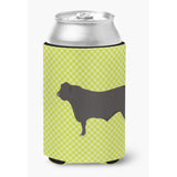 Caroline'S Treasures Black Angus Cow Green Decorative Can Hugger, Multicolor