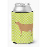 Caroline'S Treasures Jersey Cow Green Decorative Can Hugger, Multicolor