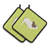 Caroline'S Treasures Malvi Cow Green Decorated Pot Holder, 7.5 X 7.5