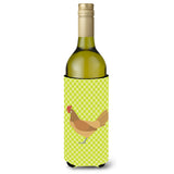 Caroline'S Treasures Frisian Friesian Chicken Green Decorative Bottle Hugger, 750 Ml, Multicolor