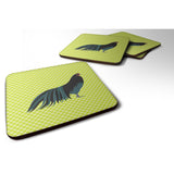 Caroline'S Treasures Sumatra Chicken Green Decorative Coasters, 3.5, Multicolor
