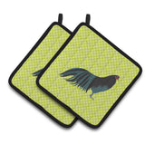 Caroline'S Treasures Sumatra Chicken Green Decorated Pot Holder, 7.5 X 7.5