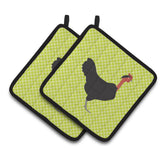 Caroline'S Treasures Naked Neck Chicken Green Decorated Pot Holder, 7.5 X 7.5