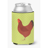 Caroline'S Treasures New Hampshire Red Chicken Green Decorative Can Hugger, Multicolor