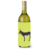 Caroline'S Treasures American Mammoth Jack Donkey Green Decorative Bottle Hugger, 750 Ml, Multicolor