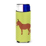 Caroline'S Treasures Irish Donkey Green Decorative Can Hugger, Slim, Multicolor