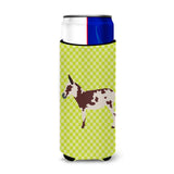Caroline'S Treasures American Spotted Donkey Green Decorative Can Hugger, Slim, Multicolor