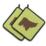 Caroline'S Treasures Poitou Poiteuin Donkey Green Decorated Pot Holder, 7.5 X 7.5