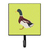 Caroline'S Treasures Rouen Duck Green Wall Hook, Small, Multicolor