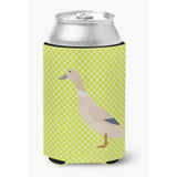 Caroline'S Treasures West Harlequin Duck Green Decorative Can Hugger, Multicolor