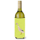 Caroline'S Treasures West Harlequin Duck Green Decorative Bottle Hugger, 750 Ml, Multicolor