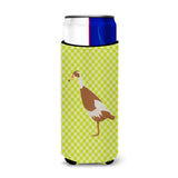 Caroline'S Treasures Indian Runner Duck Green Decorative Can Hugger, Slim, Multicolor