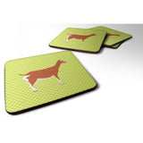 Caroline'S Treasures Toggenburger Goat Green Decorative Coasters, 3.5, Multicolor