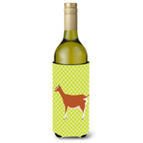 Caroline'S Treasures Toggenburger Goat Green Decorative Bottle Hugger, 750 Ml, Multicolor