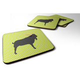 Caroline'S Treasures Verata Goat Green Decorative Coasters, 3.5, Multicolor