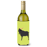 Caroline'S Treasures Verata Goat Green Decorative Bottle Hugger, 750 Ml, Multicolor