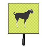 Caroline'S Treasures Black Bengal Goat Green Wall Hook, Small, Multicolor