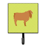 Caroline'S Treasures American Lamancha Goat Green Wall Hook, Small, Multicolor