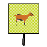 Caroline'S Treasures Oberhasli Goat Green Wall Hook, Small, Multicolor