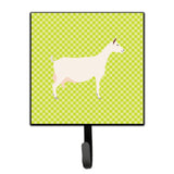 Caroline'S Treasures Saanen Goat Green Wall Hook, Small, Multicolor