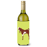 Caroline'S Treasures Jamnapari Goat Green Decorative Bottle Hugger, 750 Ml, Multicolor