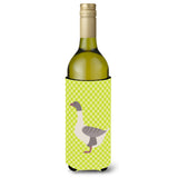 Caroline'S Treasures Buff Grey Back Goose Green Decorative Bottle Hugger, 750 Ml, Multicolor