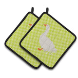 Caroline'S Treasures Sebastopol Goose Green Decorated Pot Holder, 7.5 X 7.5