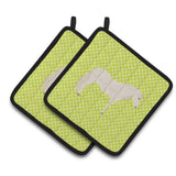 Caroline'S Treasures Paso Fino Horse Green Decorated Pot Holder, 7.5 X 7.5