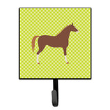 Caroline'S Treasures Hannoverian Horse Green Wall Hook, Small, Multicolor