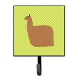 Caroline'S Treasures Alpaca Suri Green Wall Hook, Small, Multicolor