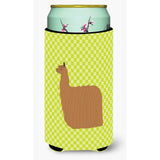 Caroline'S Treasures Alpaca Suri Green Decorative Can Hugger, Tall Boy, Multicolor