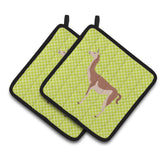 Caroline'S Treasures Guanaco Green Decorated Pot Holder, 7.5 X 7.5