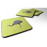Caroline'S Treasures Rhea Green Decorative Coasters, 3.5, Multicolor